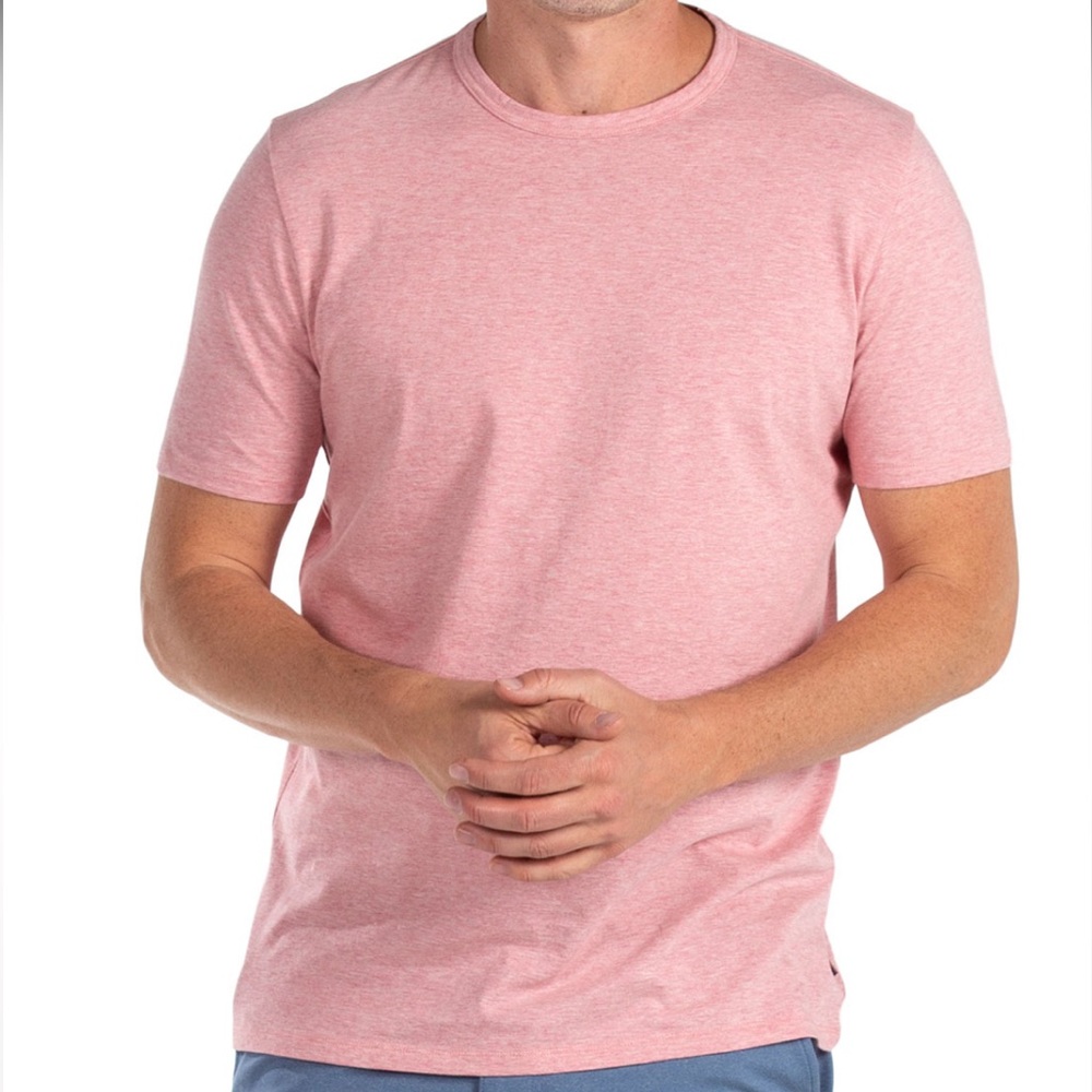 Halsey 44 Men’s crewneck t-shirt. Size L-Heathered Red